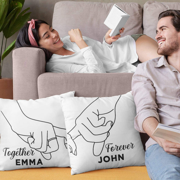 Pillows Customized Together & Forever Pillows For Couples (PACK OF 2)