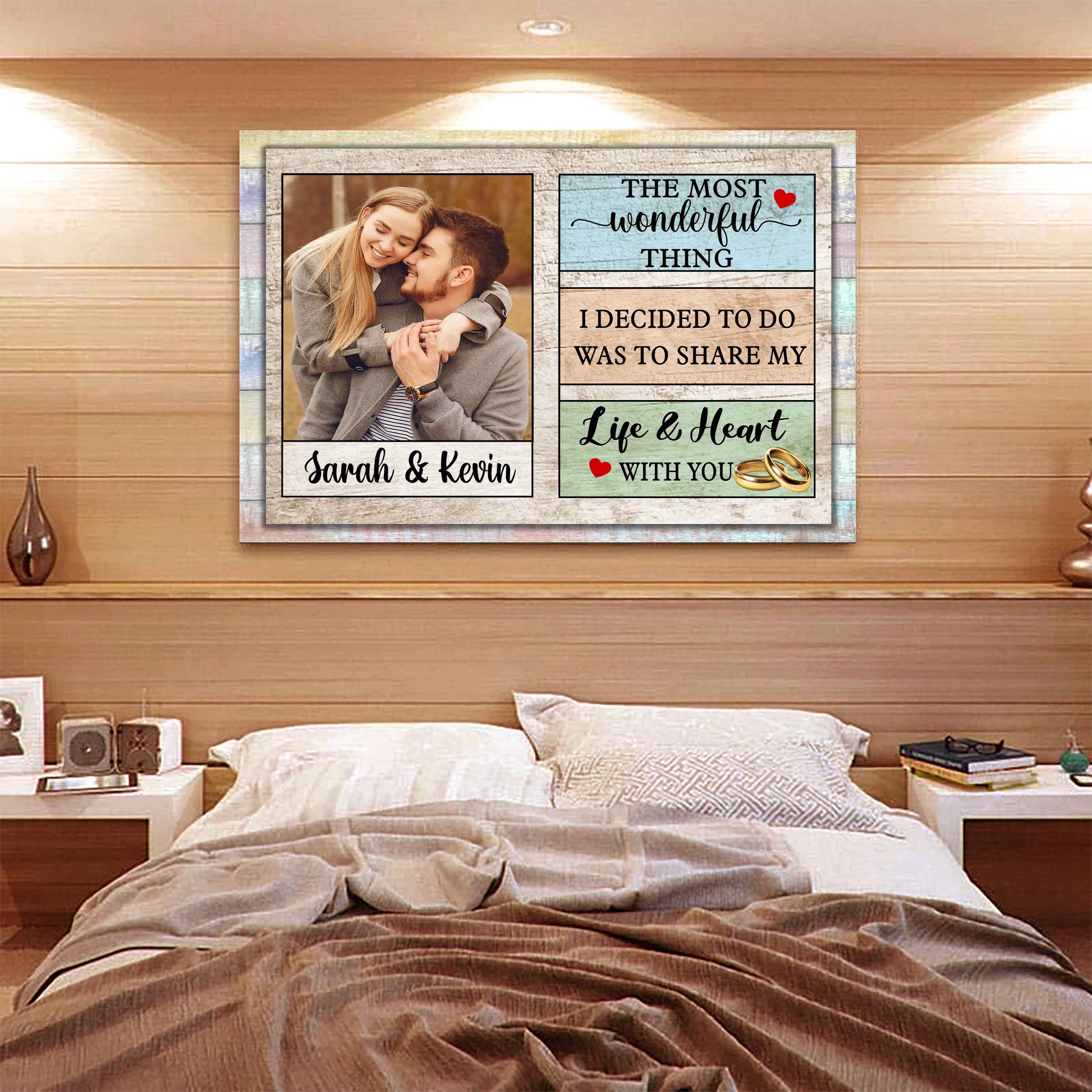Street Sign Canvas Customized Couple Photo Canvas