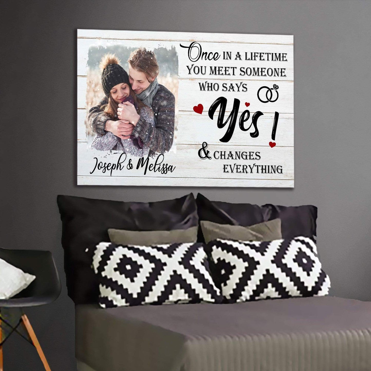 Street Sign Canvas Once In A Lifetime - Personalized Custom Photo Canvas