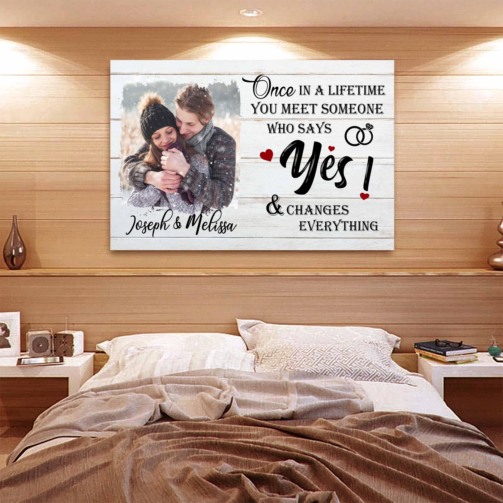 Street Sign Canvas Once In A Lifetime - Personalized Custom Photo Canvas