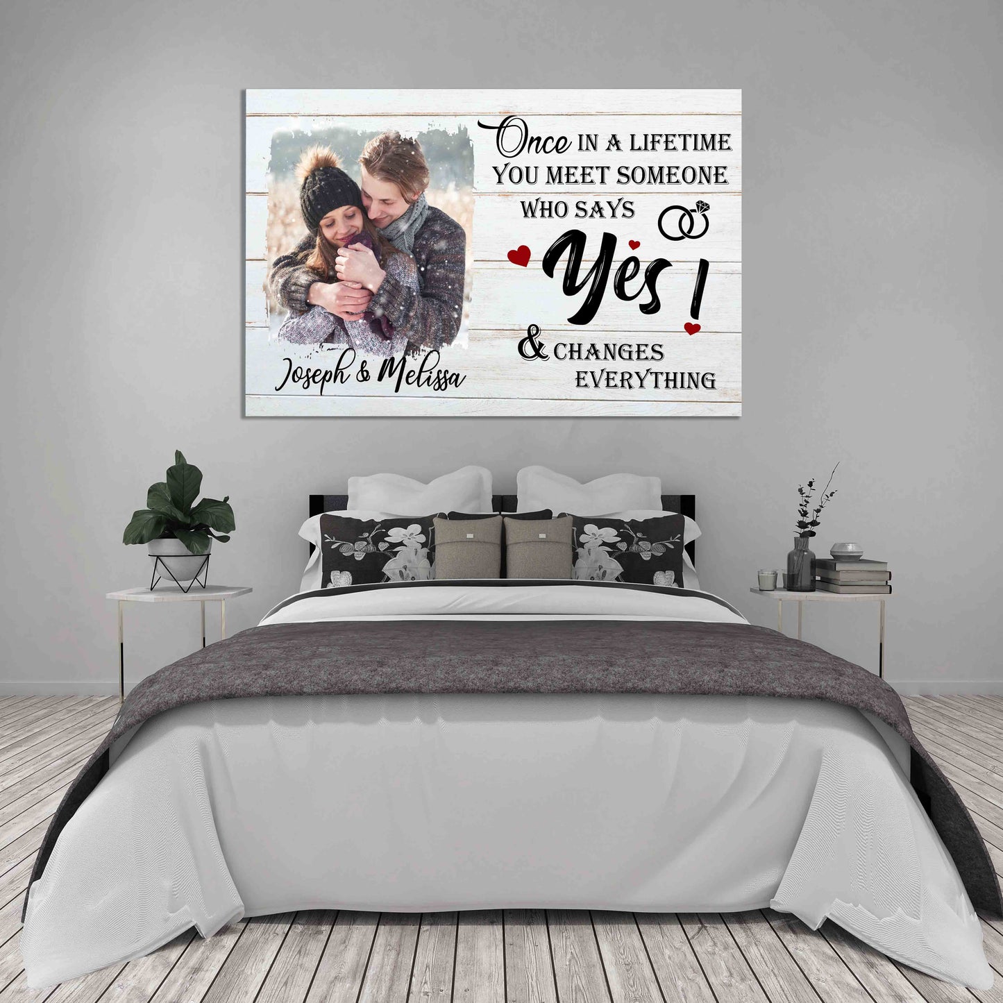 Street Sign Canvas Once In A Lifetime - Personalized Custom Photo Canvas