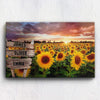 Sunflower Field Custom Canvas With Multi Names