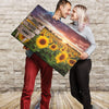 Sunflower Field Custom Canvas With Multi Names