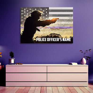 Personalized Police Canvas Wall Decor