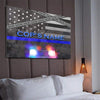 Personalized Police Siren Canvas