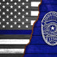 Thin Blue Line Flag - Personalized Canvas