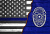 Thin Blue Line Flag - Personalized Canvas