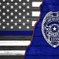 Thin Blue Line Flag - Personalized Canvas