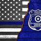Thin Blue Line Flag - Personalized Canvas