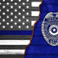 Thin Blue Line Flag - Personalized Canvas