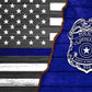 Thin Blue Line Flag - Personalized Canvas