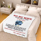 To My Wife - Premium Personalized Blanket