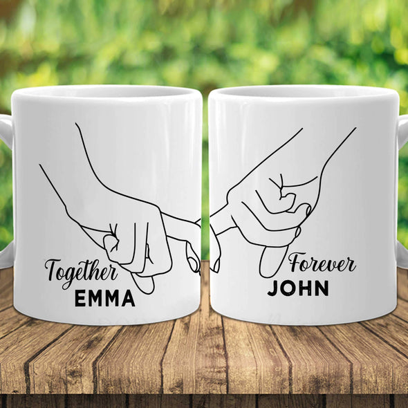 11Oz Together & Forever Mugs (Pack Of 2) - Free Shipping For A Limited Time