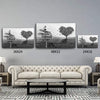 Tree Of Love Multi Names Premium Canvas