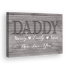 We Love You Daddy Customized Canvas