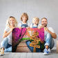 Woods Path Colored Premium Canvas With Multi Names