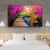 Woods Path Colored Premium Canvas With Multi Names