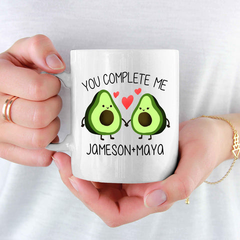 11Oz You Complete Me Custom Ceramic Mug For Couple