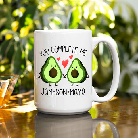 You Complete Me Custom Ceramic Mug For Couple